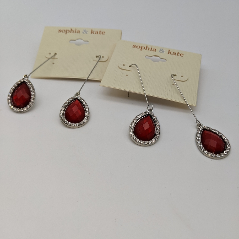 Sophia and Kate Silver-tone Earrings